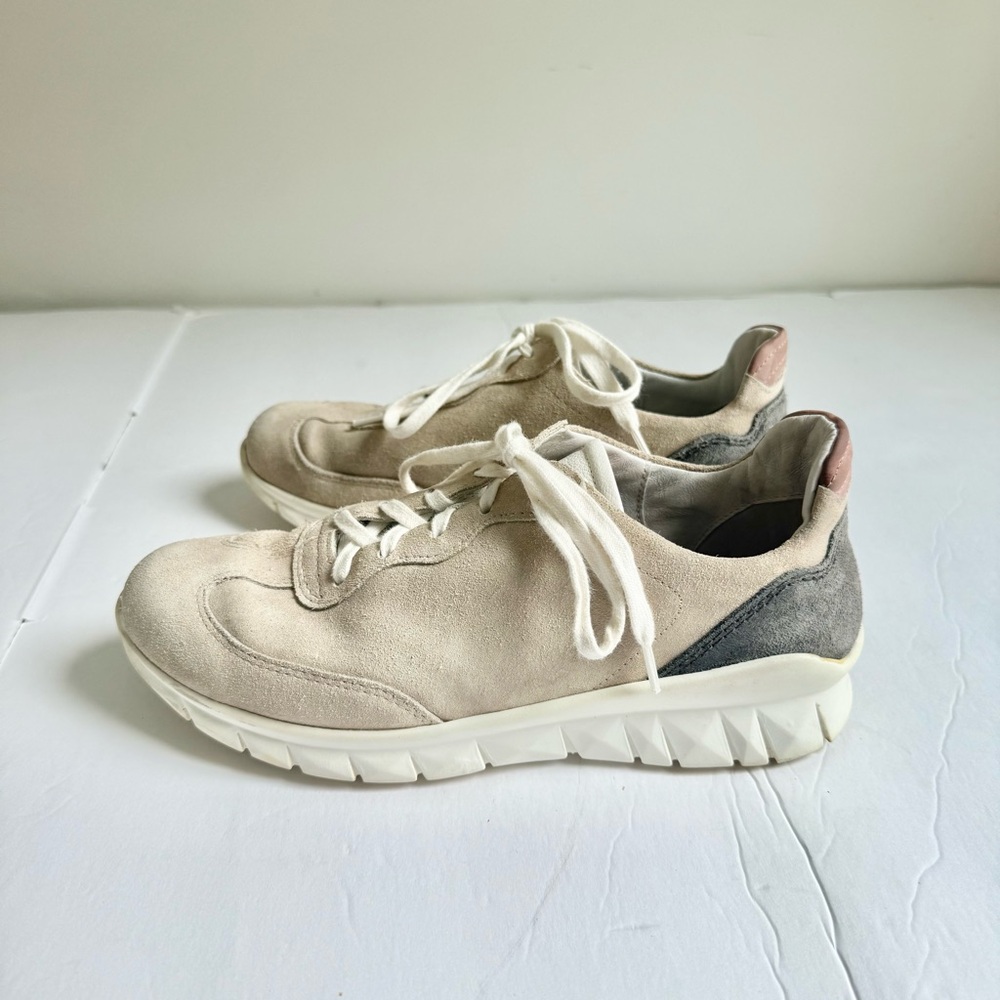 Naot Z2644 Womens Sand Stone Suede Infinity Colorblock Sneaker Size 39 - Picture 2 of 6